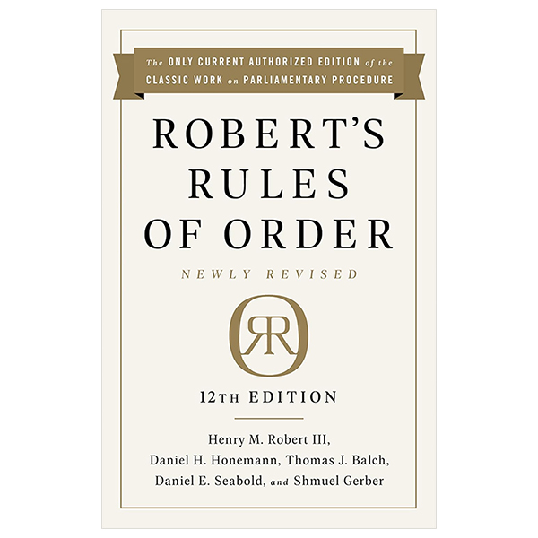 robert's rules of order newly revised (12th edition)