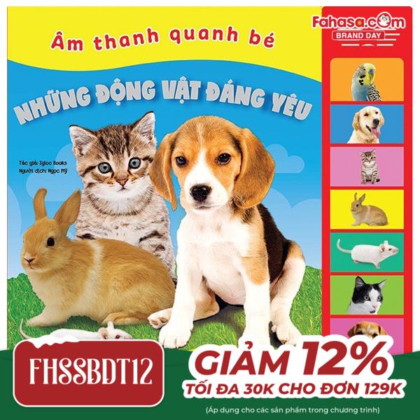 sách âm thanh - âm thanh quanh bé - những động vật đáng yêu