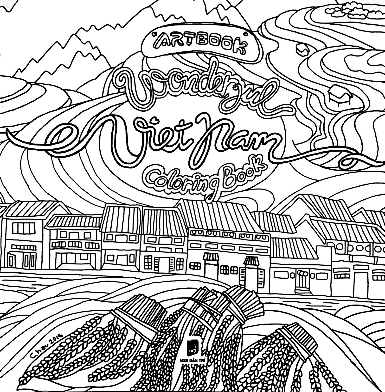 Sach Anh - Wonderful Vietnam Coloring Book