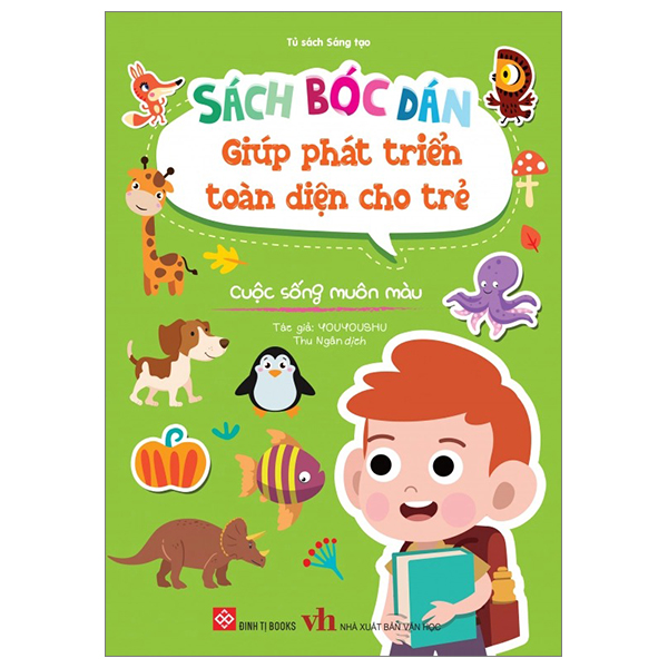 sách bóc dán giúp phát triển toàn diện cho trẻ - cuộc sống muôn màu