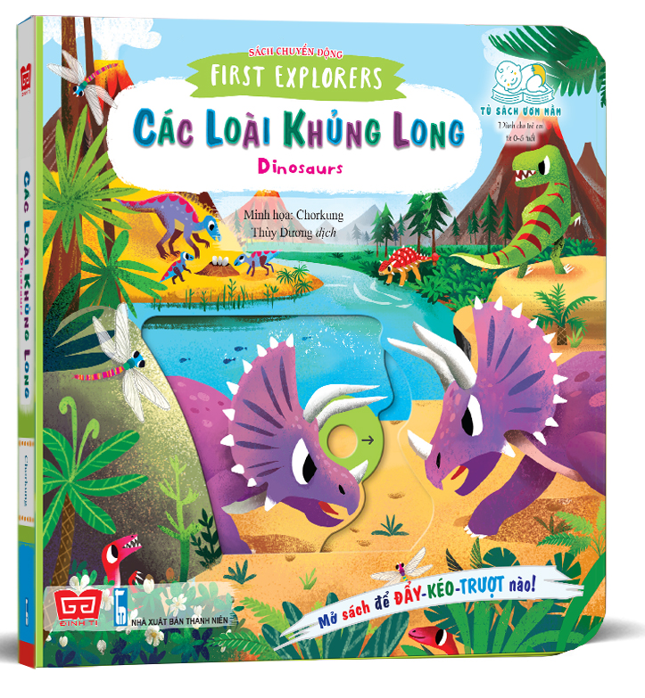 sách chuyển động - first explorers - dinosaurs - các loài khủng long