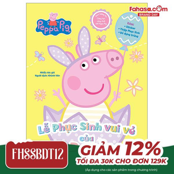 sách tương tác - cùng học cùng chơi với peppa pig - lễ phục sinh vui vẻ của peppa