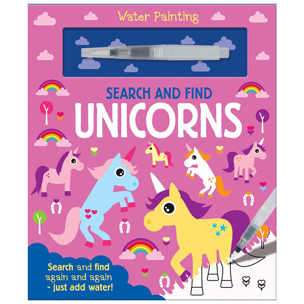 search and find unicorns (water painting search and find)