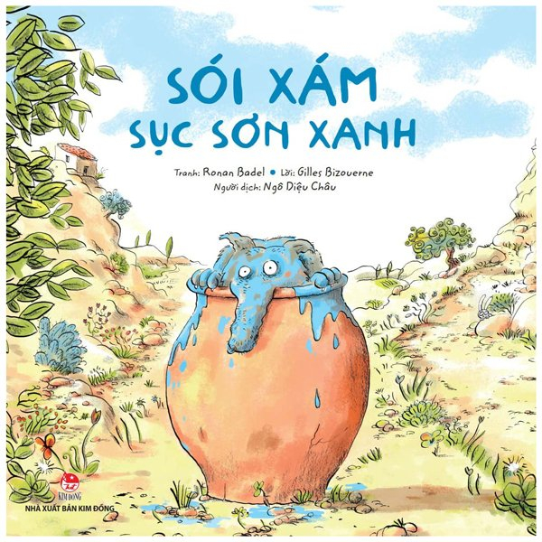 sói xám sục sơn xanh