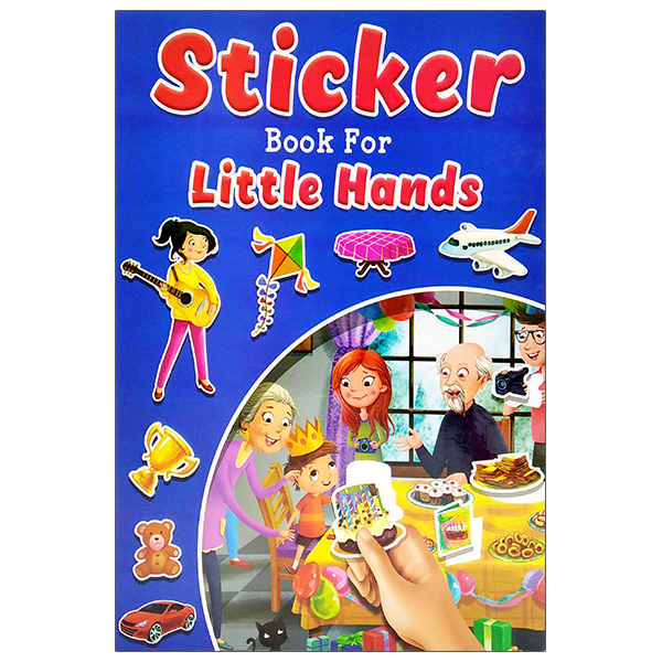 sticker book for little hands - blue