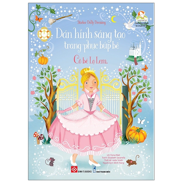 sticker dolly dressing - dán hình sáng tạo trang phục búp bê - cô bé lọ lem