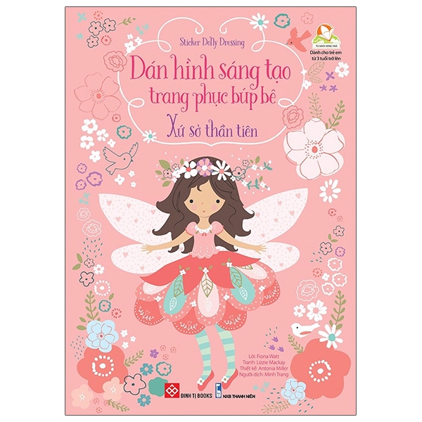 sticker dolly dressing - dán hình sáng tạo trang phục búp bê - xứ sở thần tiên