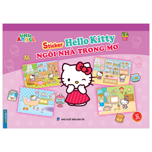 sticker hello kitty - ngôi nhà trong mơ