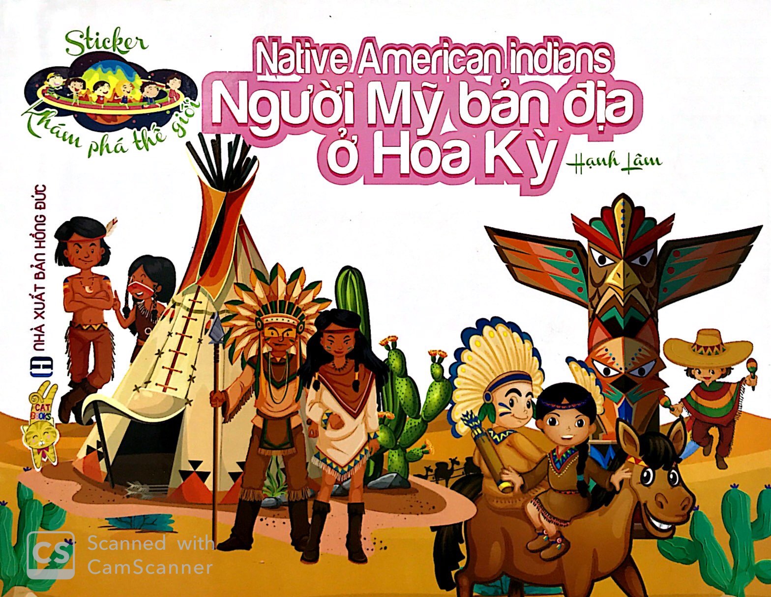 sticker khám phá thế giới - người mỹ bản địa ở hoa kỳ - native american indians