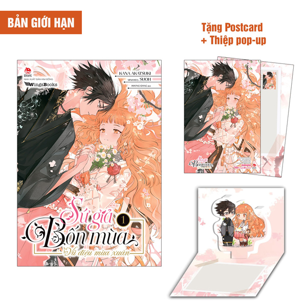 sứ giả bốn mùa - vũ điệu mùa xuân - tập 1 - bản giới hạn - tặng kèm postcard + thiệp pop-up