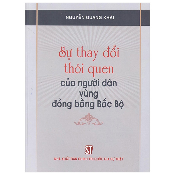 sự thay đổi thói quen của người dân vùng đồng bằng bắc bộ