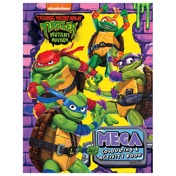 teenage mutant ninja turtles mutant mayhem - mega - colouring book & activity book