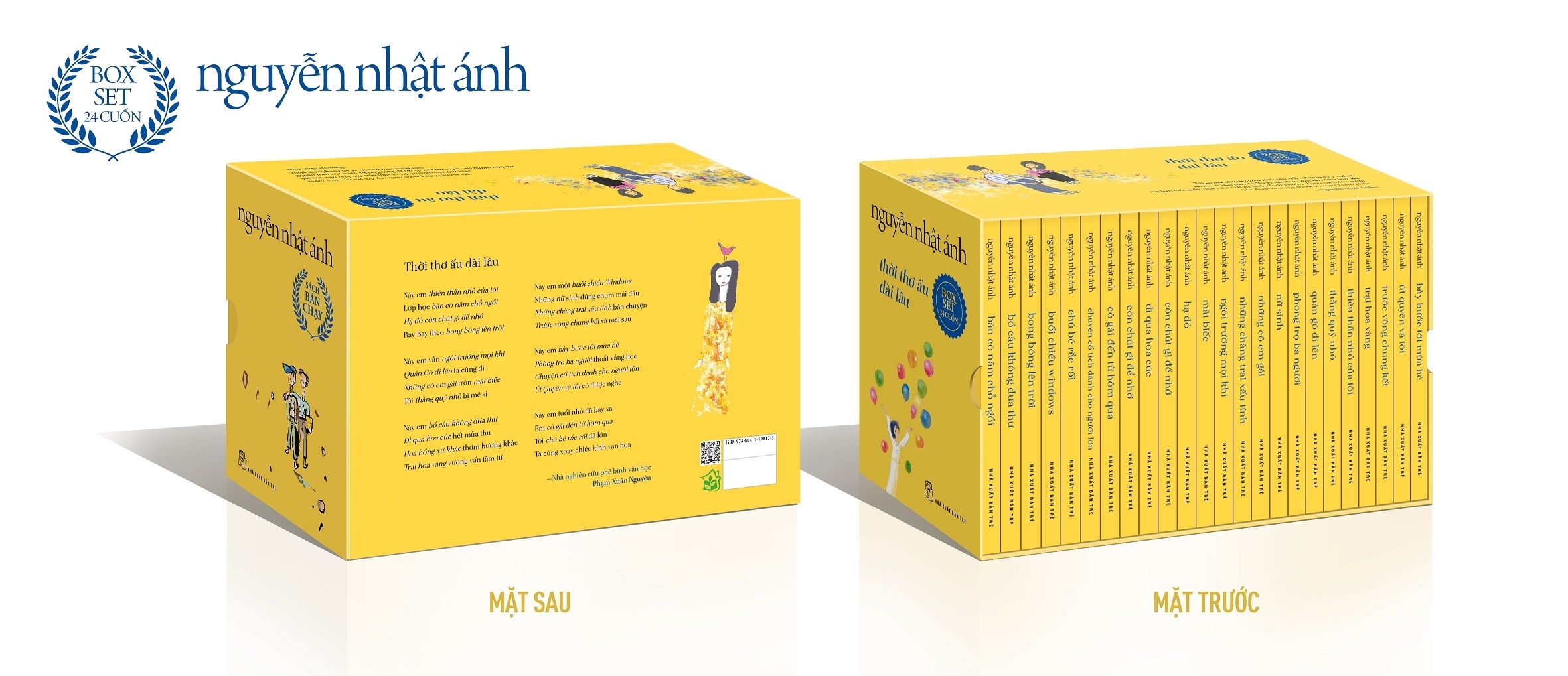 thời thơ ấu dài lâu - nguyễn nhật ánh - boxset 24 cuốn - phiên bản vàng ấm áp