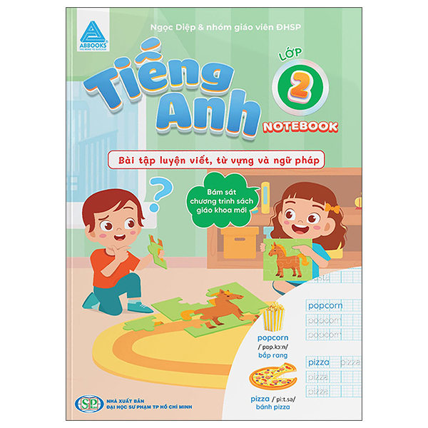 Tiếng Anh Lớp 2 - Notebook - Bài Tập Luyện Viết, Từ Vựng Và Ngữ Pháp
