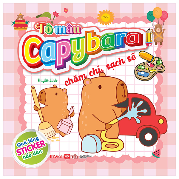 Tô Màu Capybara - Chăm Chỉ, Sạch Sẽ