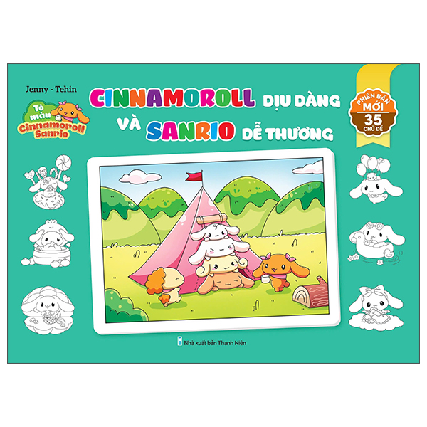 Tô Màu Cinnamoroll Sanrino - Cinnamoroll Dịu Dàng Và Sanrino Dễ Thương
