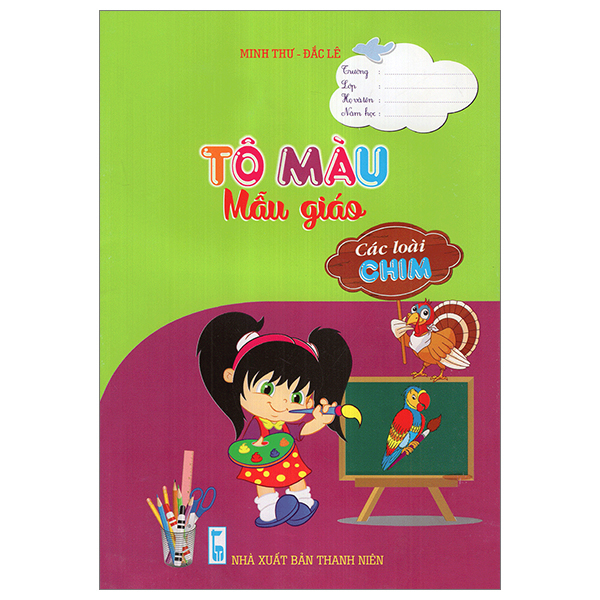 tô màu mẫu giáo - các loài chim