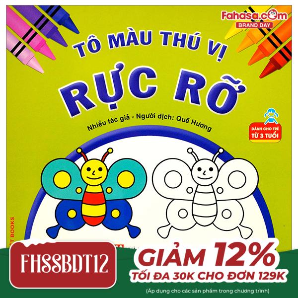 tô màu thú vị - rực rỡ (dành cho trẻ từ 3 tuổi)