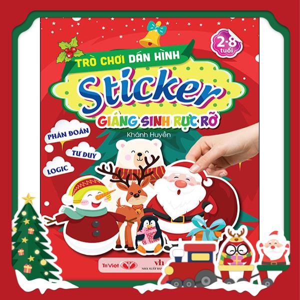 trò chơi dán hình sticker - giáng sinh rực rỡ