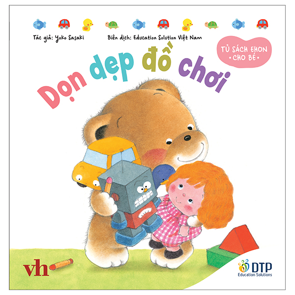 tủ sách ehon cho bé - dọn dẹp đồ chơi​ - bìa cứng