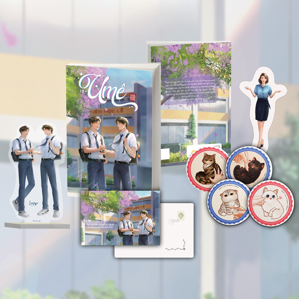 U Me - Tap 1 - Ban Dac Biet - Tang Kem Bookmark + Postcard Kem Chu Ki Tac Gia + Huy Hieu Random 1 Trong 4 Mau + Standee Nhua