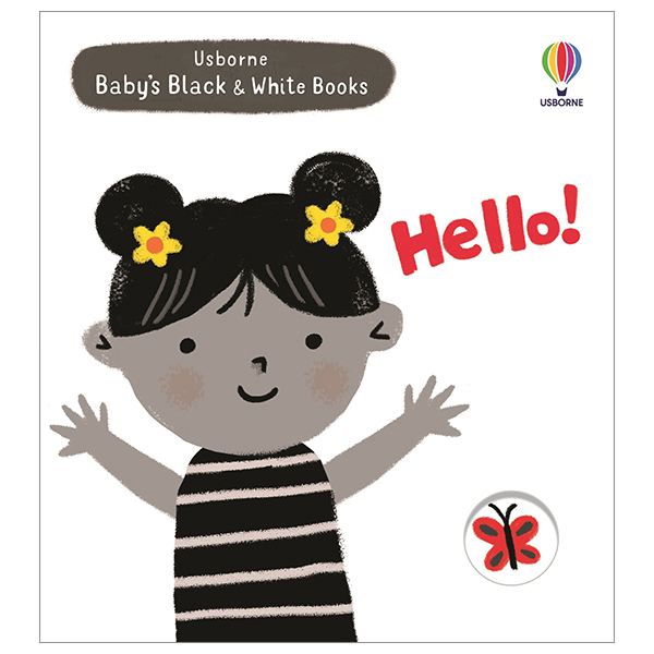 usborne baby's black and white books: hello!