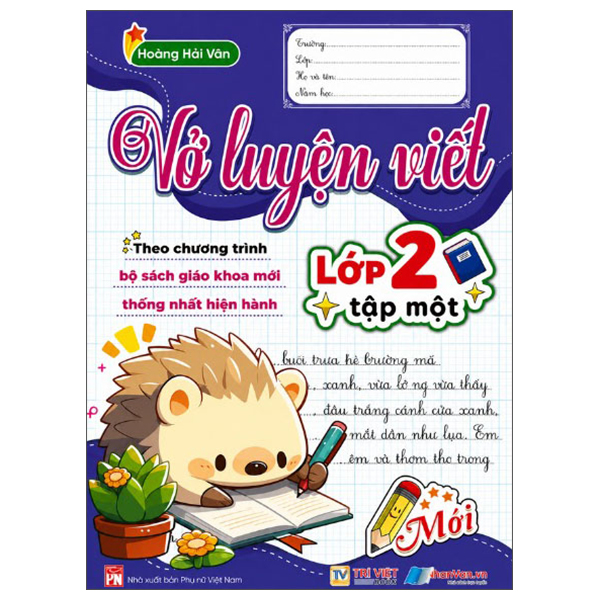 Vở Luyện Viết Lớp 2 - Tập 1