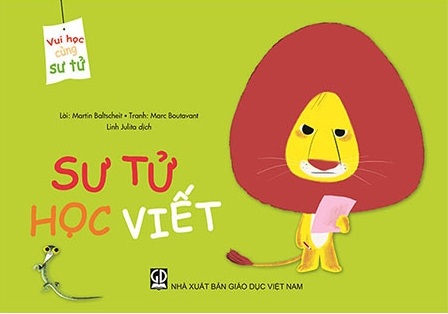 vui học cùng sư tử - sư tử học viết