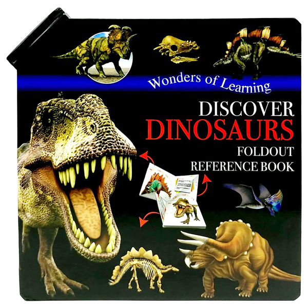 wonder of learning - discover dinosaurs foldout reference book