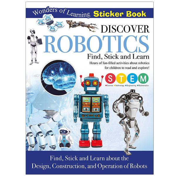 wonders of learning - sticker book - discover robotics