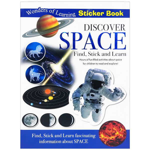 wonders of learning - sticker book - discover space