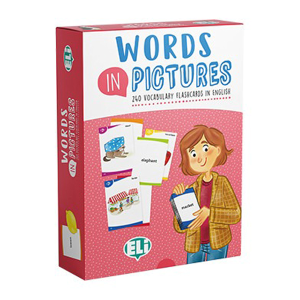 words in pictures (printed flashcards with digital code)