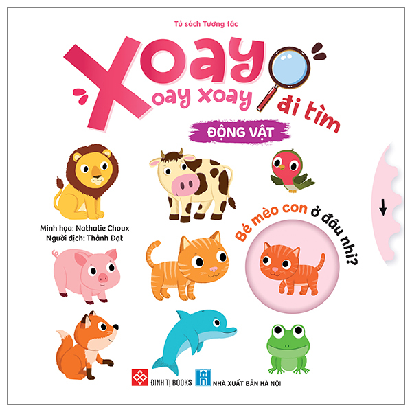 xoay xoay xoay đi tìm - động vật - bìa cứng